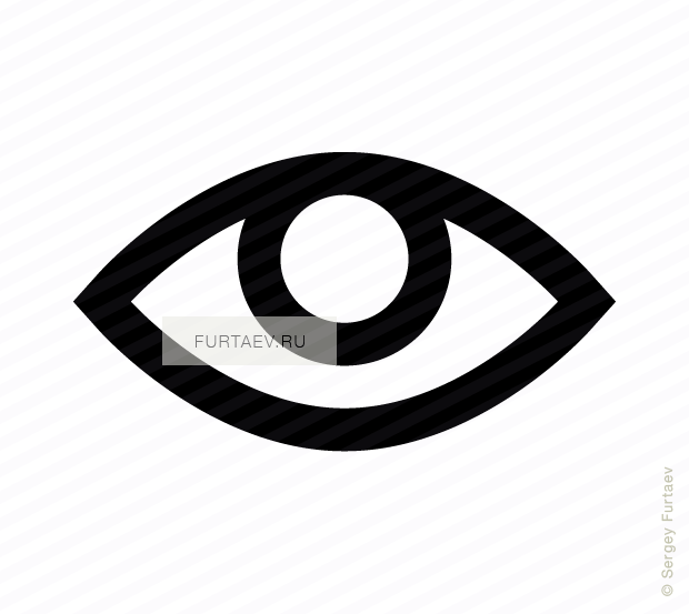 620x553 Eye Vector Icon
