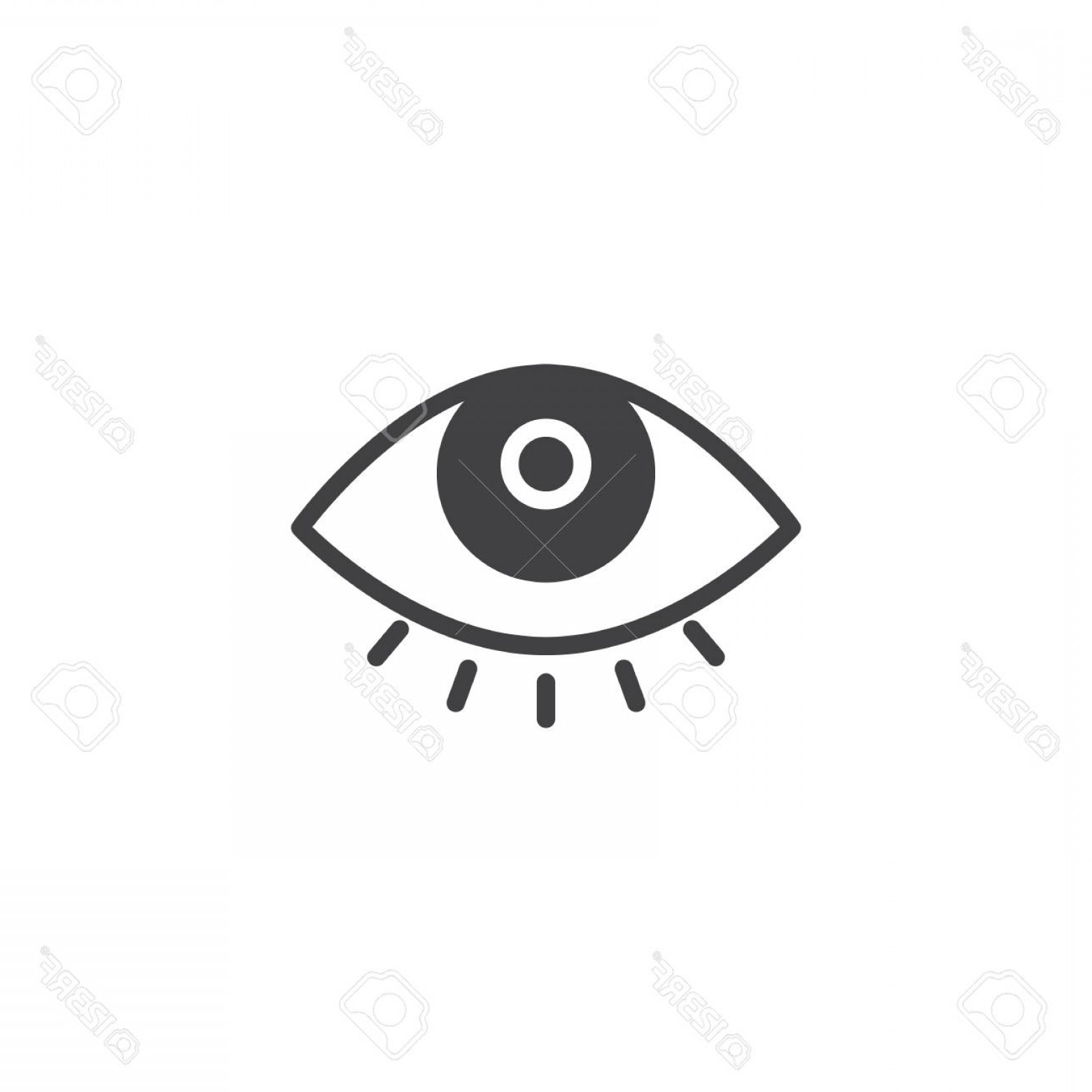1560x1560 Photostock Vector Human Eye Vector Icon Filled Flat Sign