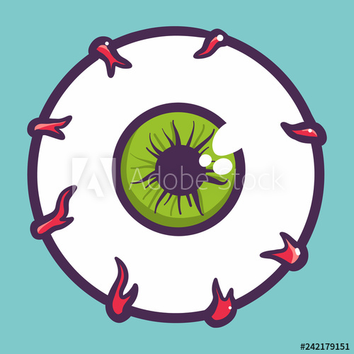 500x500 Eyeball Icon Hand Drawn Illustration Of Eyeball Vector Icon