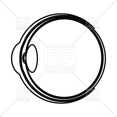 400x400 Eyeball Outline Icon Vector Image Of Icons And Emblems