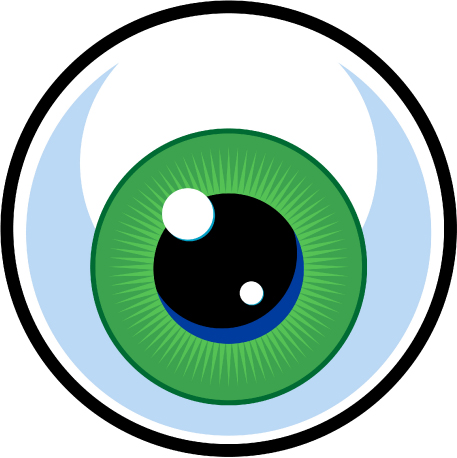 457x458 Creepy Vector Eyeball