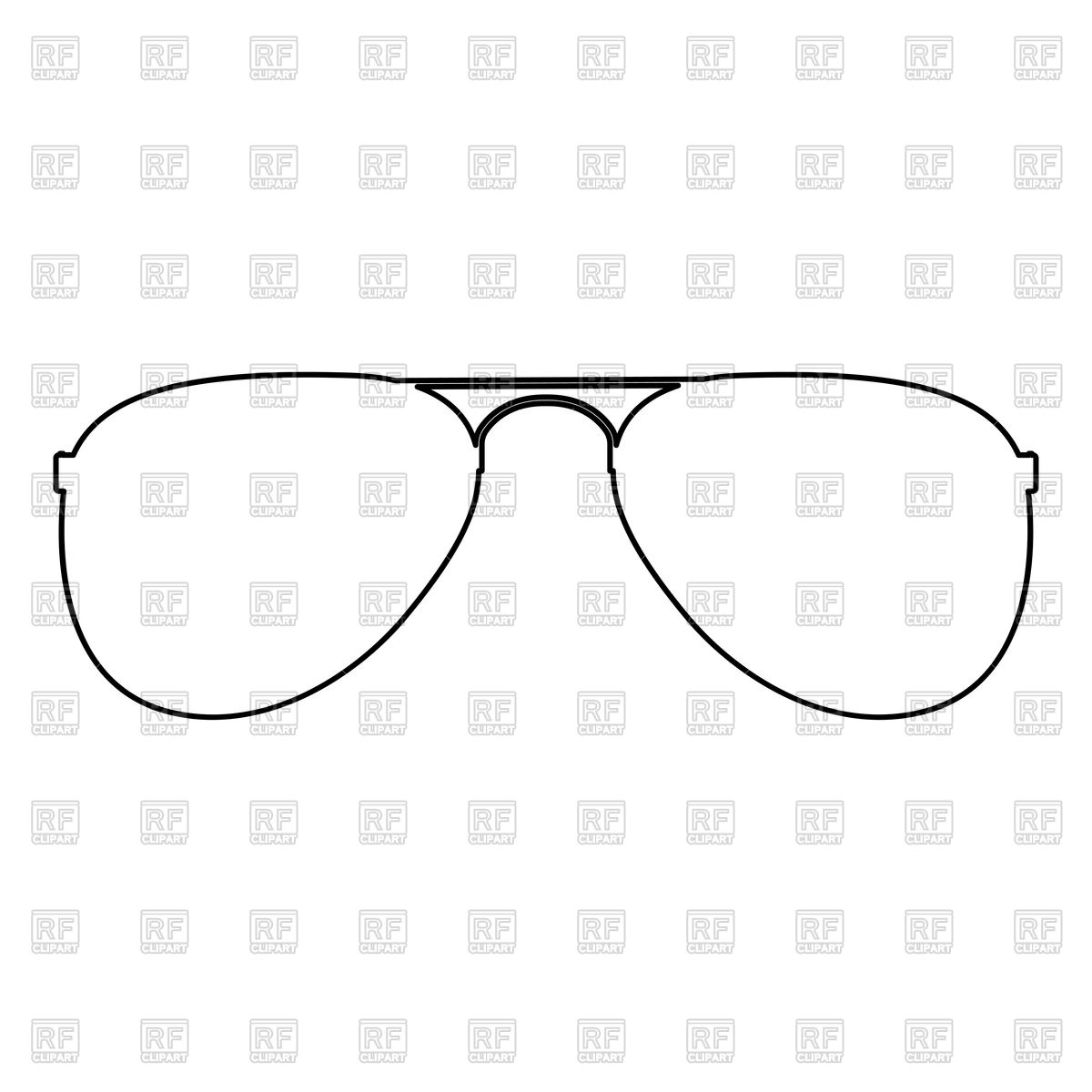 1200x1200 Glasses Outline