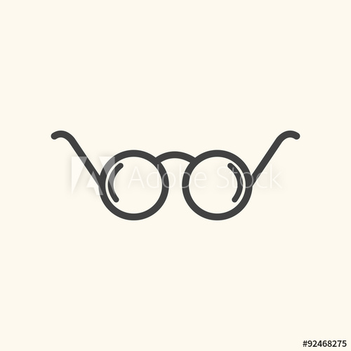 500x500 Eyeglasses Vector