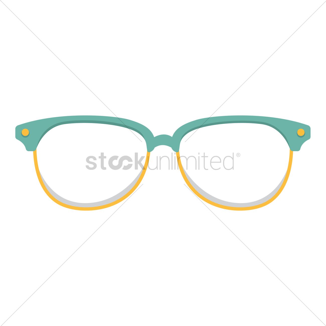 1300x1300 Eyeglasses Vector Image