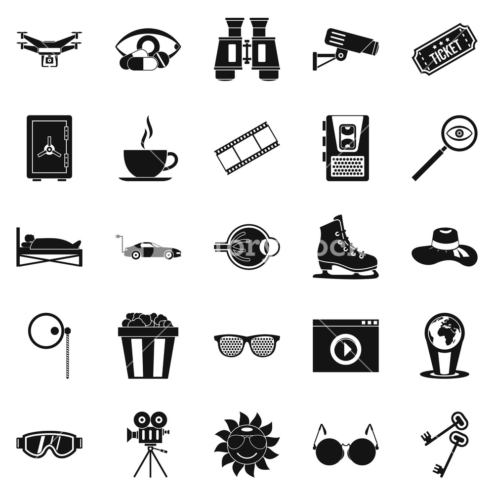1000x1000 Eyeglasses Icons Set Simple Set Of Eyeglasses Vector Icons