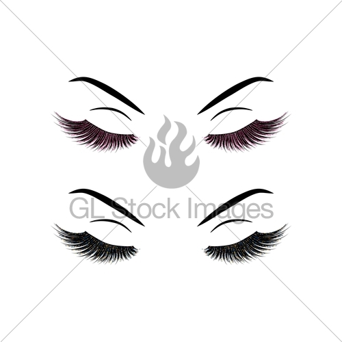 Lashes Vector Illustration Gl Stock Images 500x500 Lashes Vector Illustration Gl Stock Images