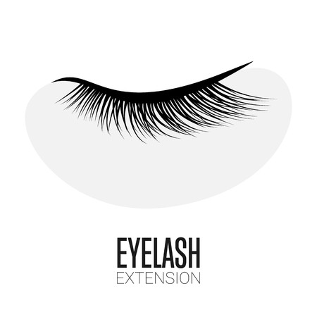 Black Eyelash Extension Logo On White Background Vector 450x450 Black Eyelash Extension Logo On White Background Vector
