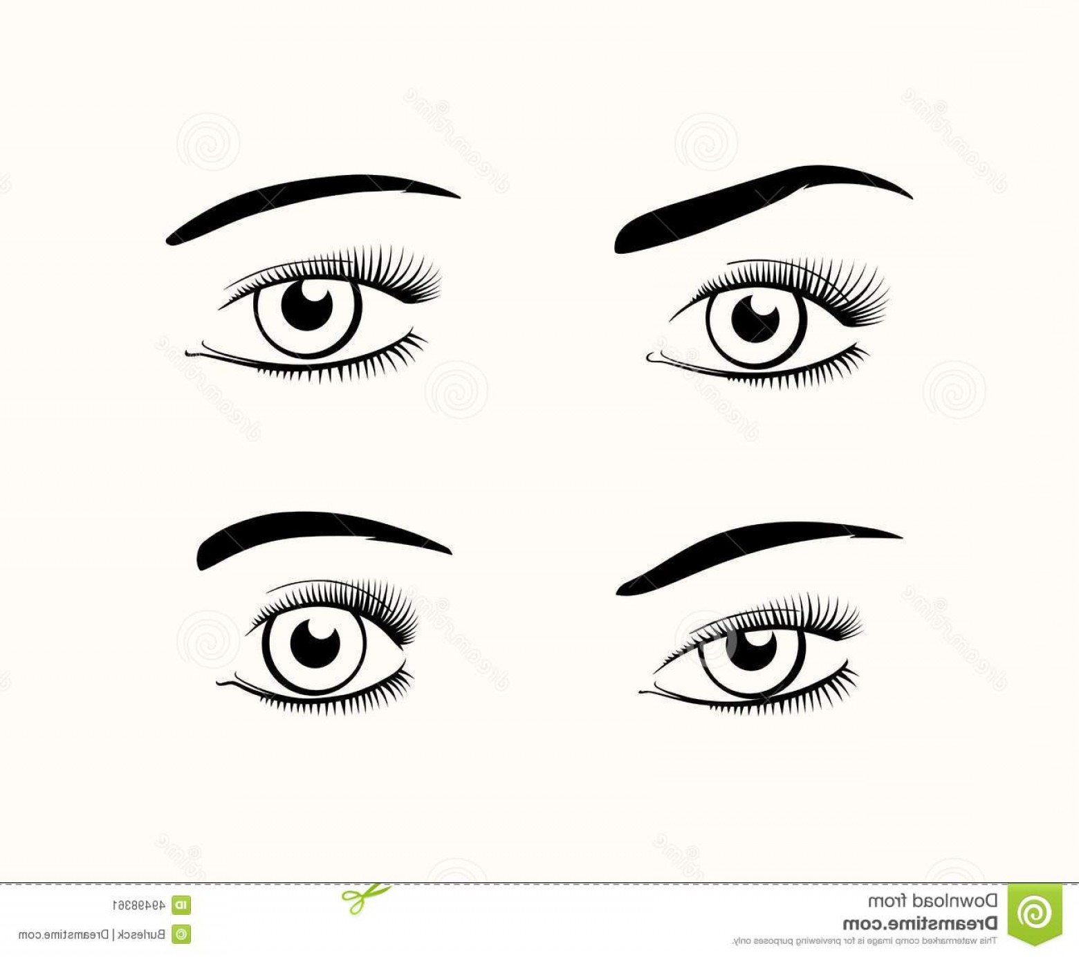 Stock Illustration Vector Eyelashes Eyebrows Silhouettes Set Black 1560x1384 Stock Illustration Vector Eyelashes Eyebrows Silhouettes Set Black