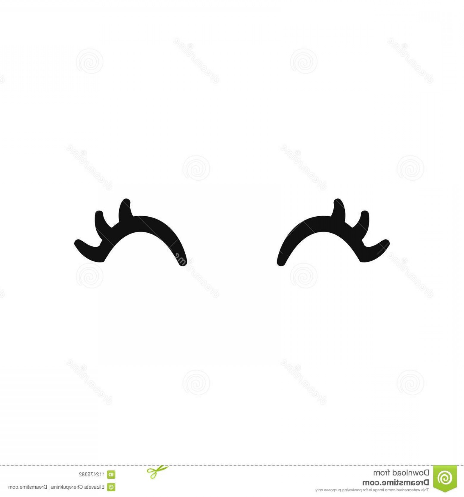 Vector Unicorn Eyelashes Closed Woman Eyes Vector Icon Cute Design 1560x1668 Vector Unicorn Eyelashes Closed Woman Eyes Vector Icon Cute Design