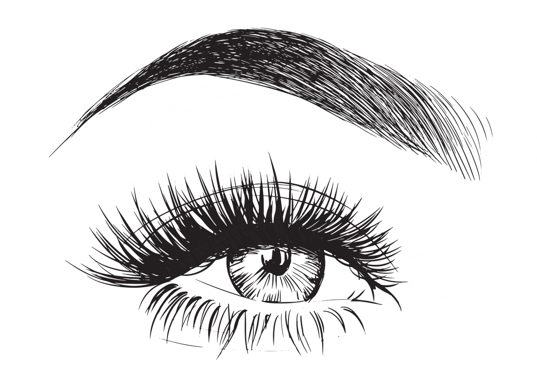Lashes. Eyelash extension . vector illustration Eyelash