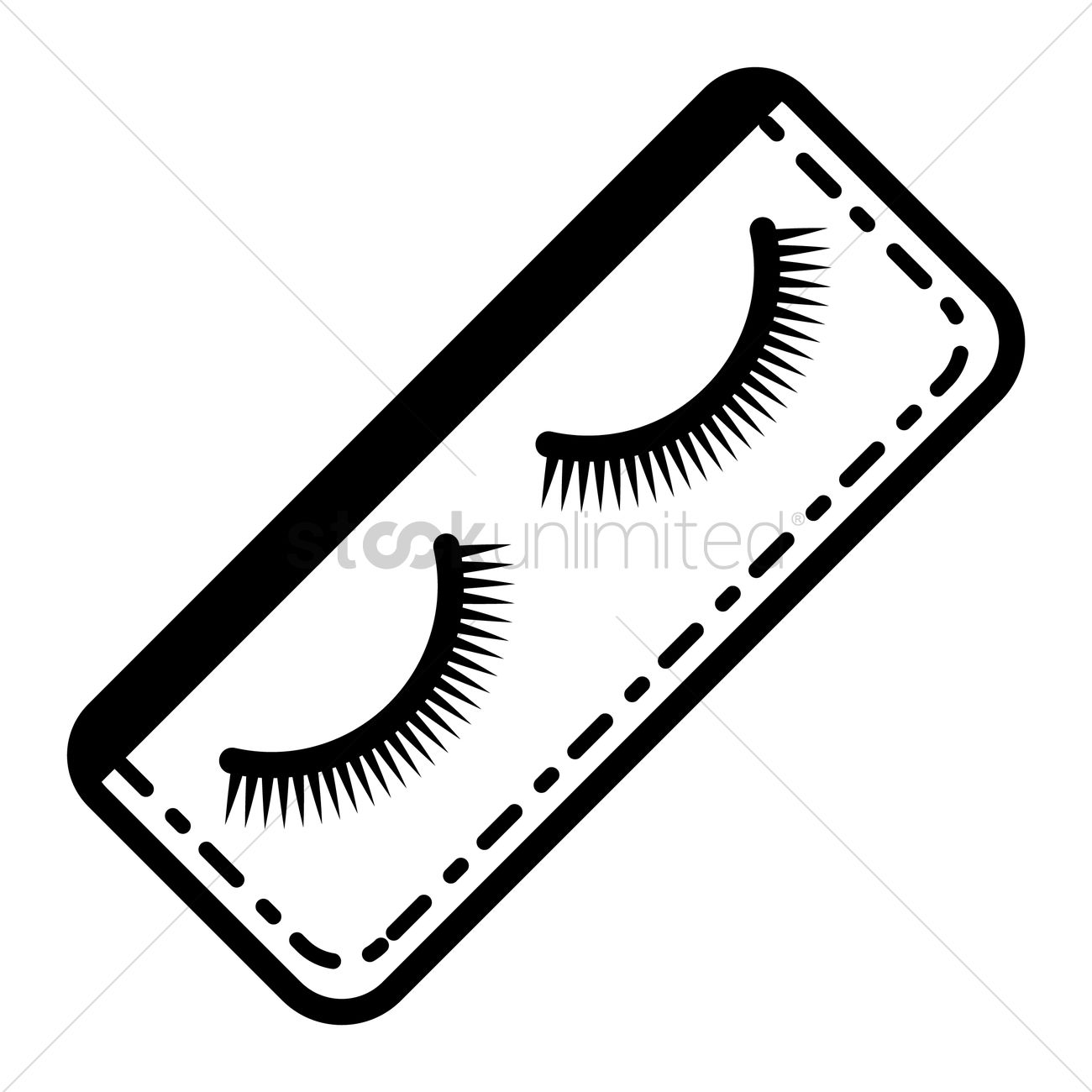 1300x1300 Free False Eyelashes Vector Image