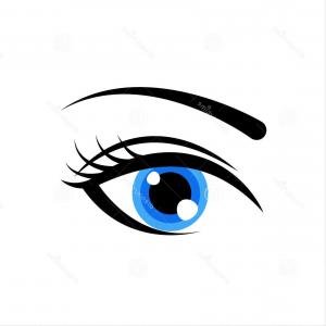 300x300 Beautiful Blue Eyes With Long Eyelashes Vector Geekchicpro