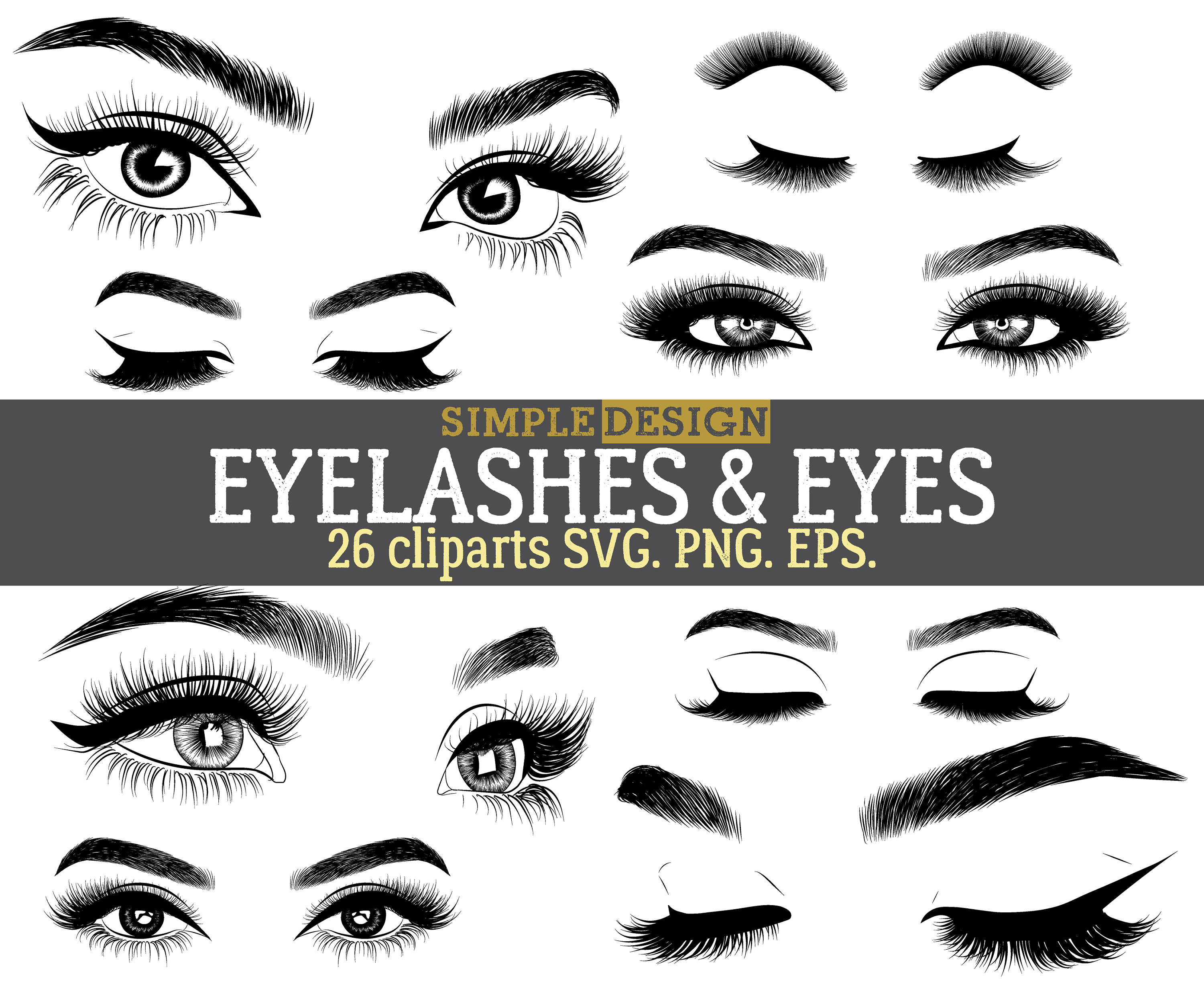 3000x2455 Closed Eyes With Eyelashes Clipart