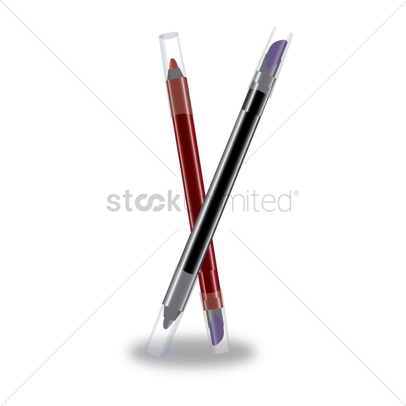 1300x1300 Pencil Eyeliner Vector Image