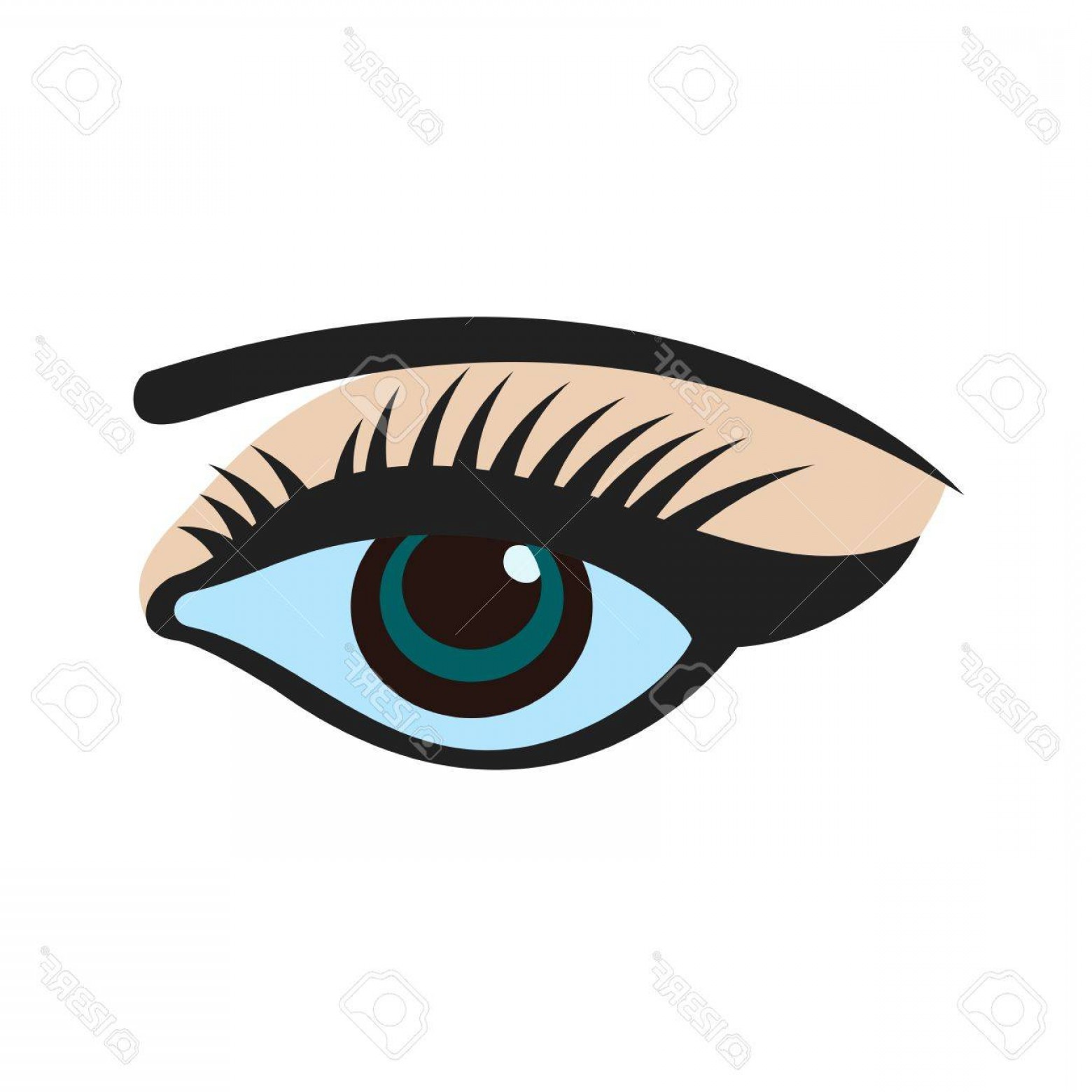 1560x1560 Photostock Vector Eyes Makeup Eyeliner Icon Vector Image Can Also