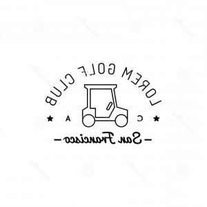 300x300 Stock Illustration Vector Golf Logo Sports Club Linear