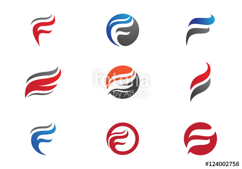500x350 F Fire Logo Stock Image And Royalty Free Vector On Fotolia