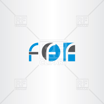 400x400 Blue Letter F Vector Image Of Signs, Symbols, Maps Blaskorizov