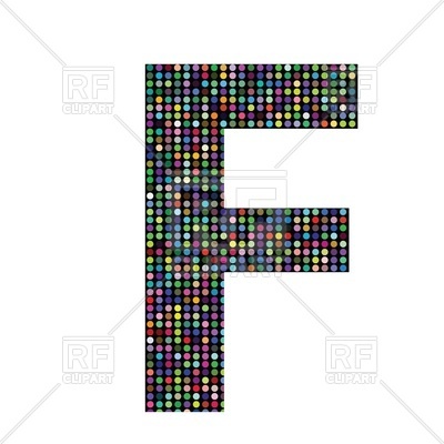 400x400 Colorful Letter With Dots