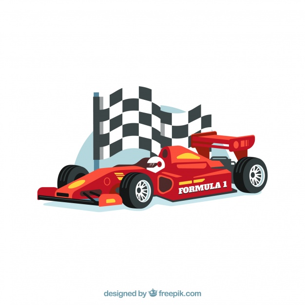 626x626 Modern Formula Racing Car With Realistic Design Vector Free