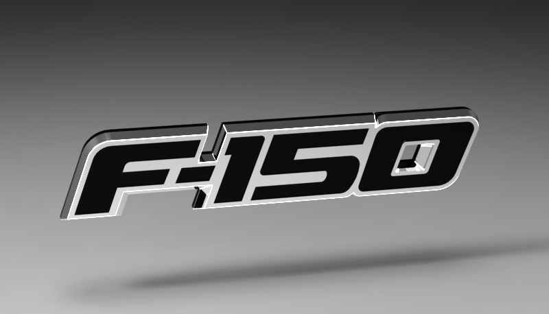 800x458 Ford F Emblem Cad Model Library Grabcad