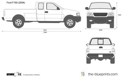 400x254 Ford F Vector Drawing