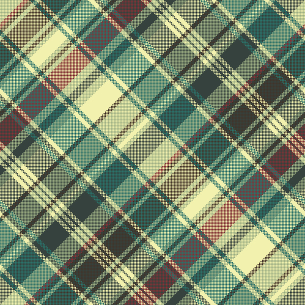 600x600 Check Pixel Seamless Pattern Fabric Texture Vector Free Download