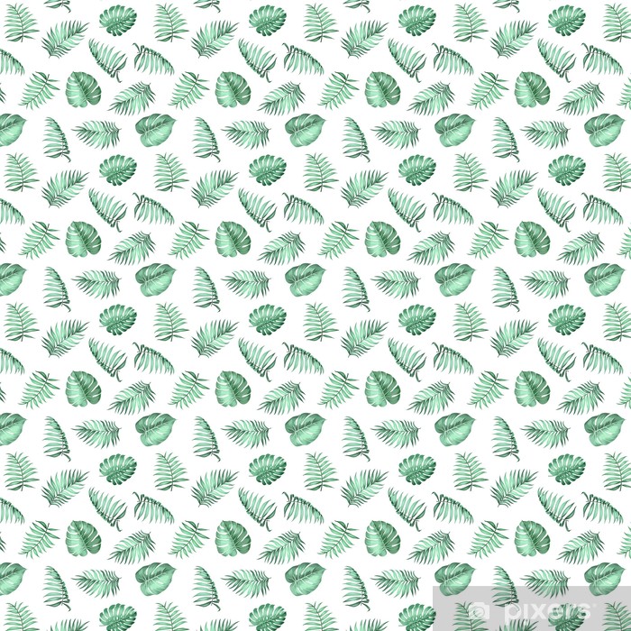 Topical Palm Leaves On Seamless Pattern For Fabric Texture Vector 700x700 Topical Palm Leaves On Seamless Pattern For Fabric Texture Vector