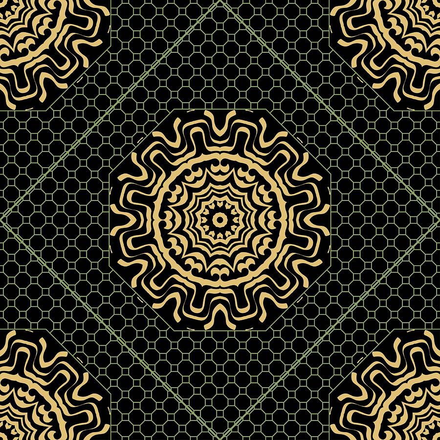 900x900 Floral Lace Ornament Modern Geometric Pattern Seamless Vector