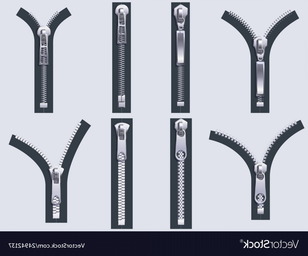 1200x996 Open And Closed Zipper Metal Zip Pulls Fabric Vector Newwaysys