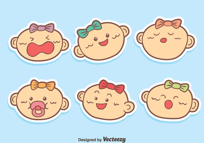 700x490 Funny Baby Face Expression Vector