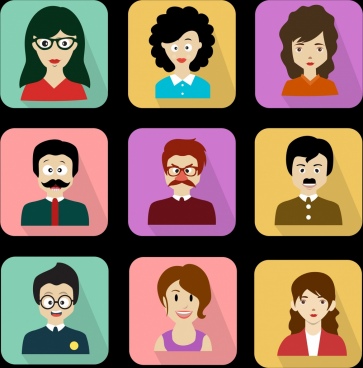 363x368 Human Face Free Vector Download