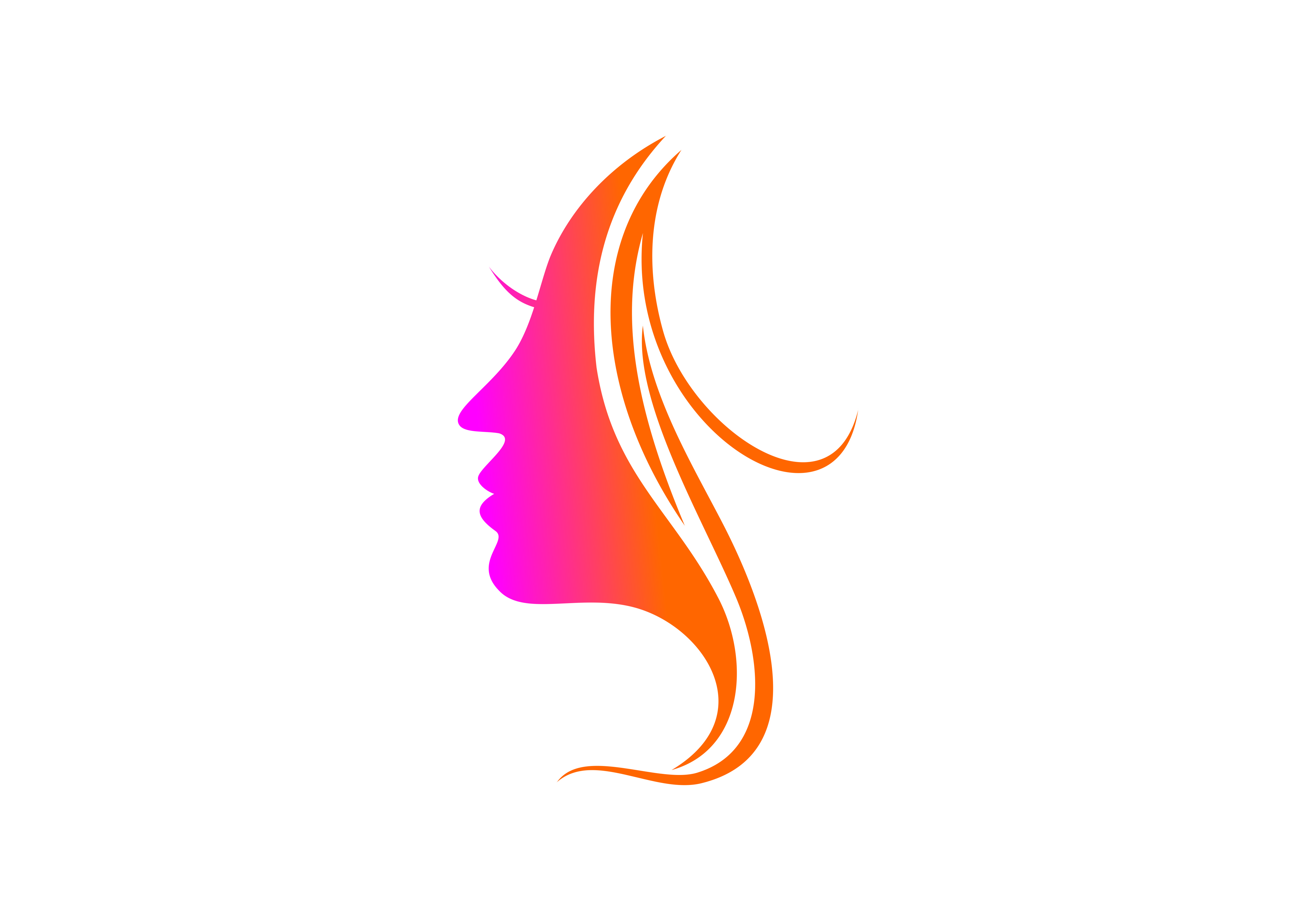 5000x3500 Women Beautiful Face Logo Vector Graphic
