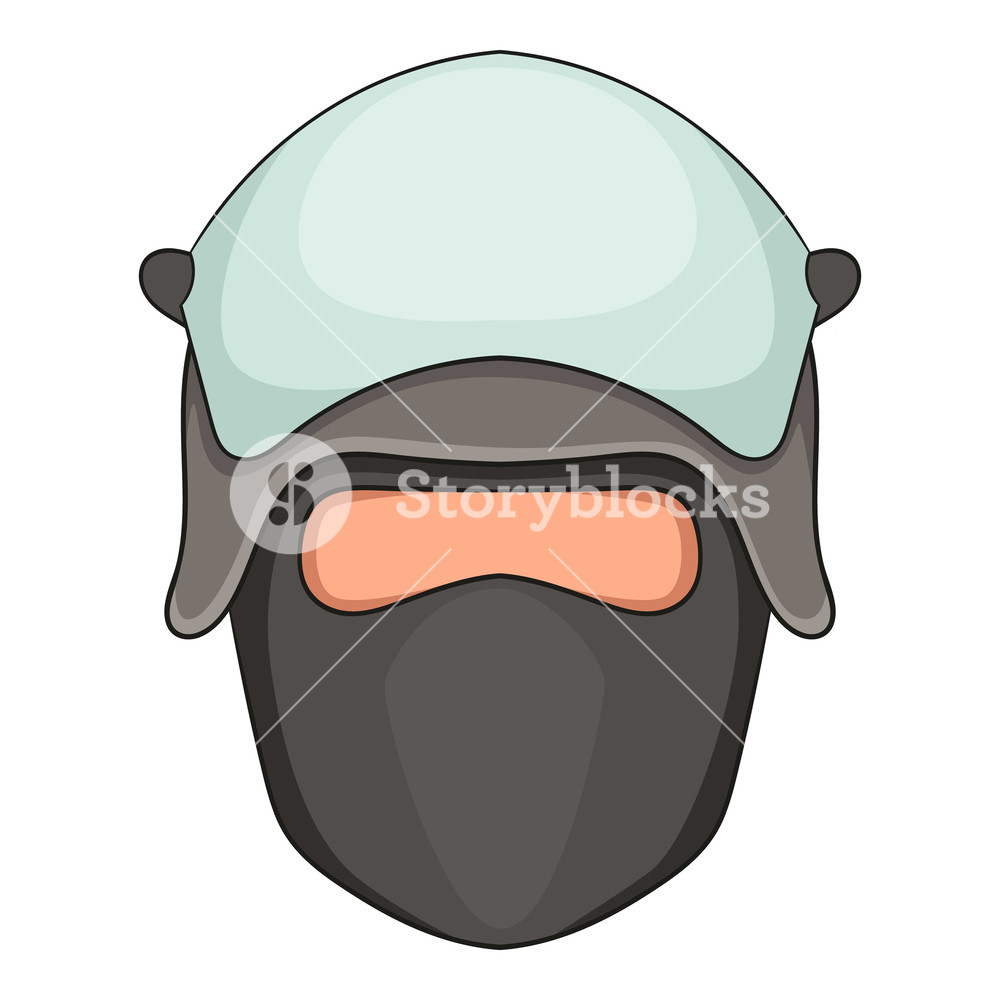 Policeman Head In A Face Mask Icon Cartoon Illustration 1000x1000 Policeman Head In A Face Mask Icon Cartoon Illustration