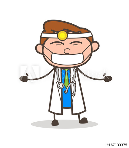 Cartoon Doctor With Pollution Face Mask Vector Illustration 435x500 Cartoon Doctor With Pollution Face Mask Vector Illustration