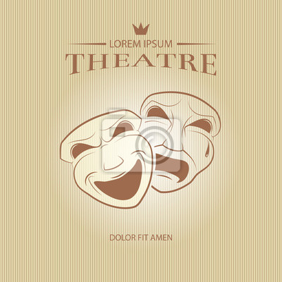 Comedy And Tragedy Theatrical Masks Face Mask Art, Tragedy Mask 400x400 Comedy And Tragedy Theatrical Masks Face Mask Art, Tragedy Mask