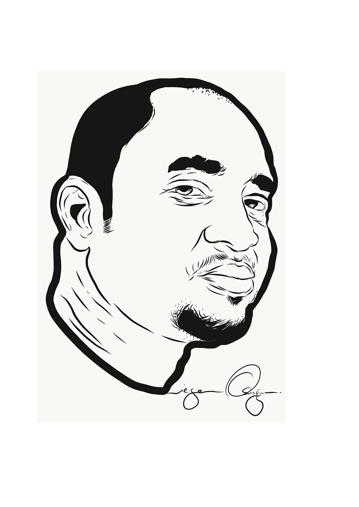 1200x1697 Face Profile Vector Art On Wacom Gallery