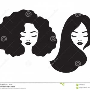 300x300 Man And Woman Face Profile Vector Silhouettes Cultracing