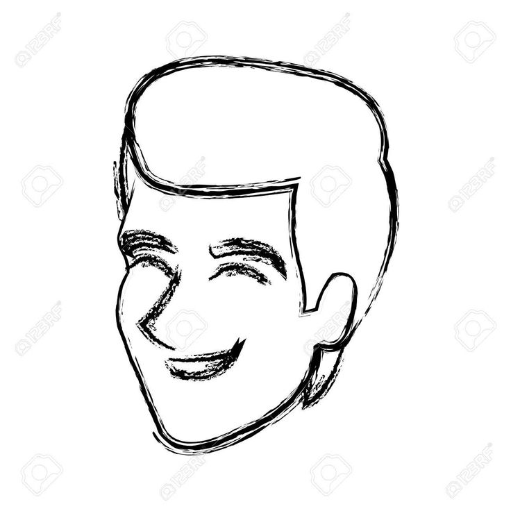 736x736 Vector Man Happy Man Wedding Groom Face Profile Vector