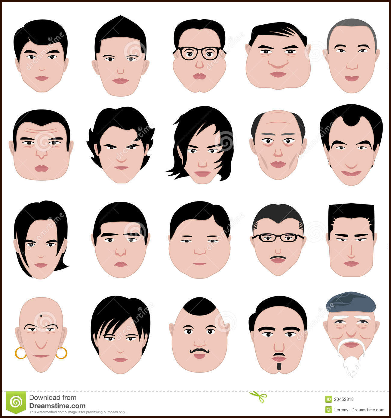 1300x1390 Hairstyles For Men According To Face Man Face Shape