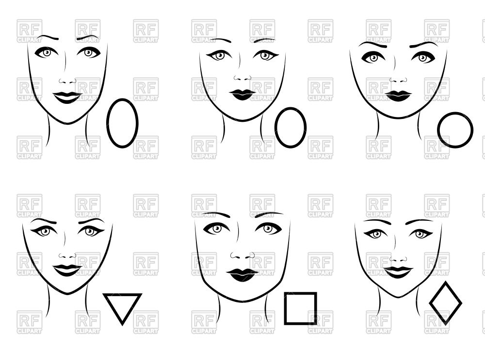 Face Shape Vector At Vectorified.com 