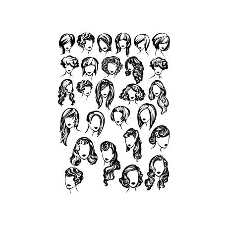 458x458 Female Face Silhouette Vector Art Free Vector