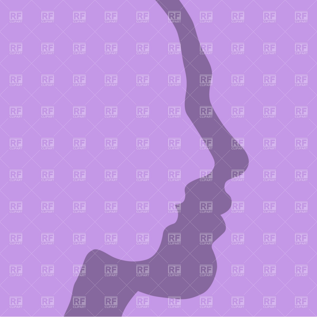 1200x1200 Male And Female Face Silhouette Vector Image Of People Prague