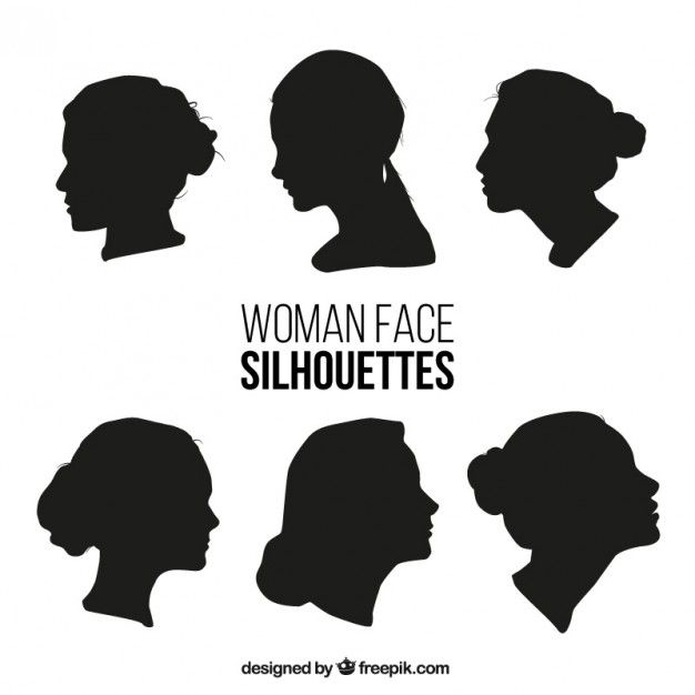 626x626 Silhouettes Woman Face Silhouette