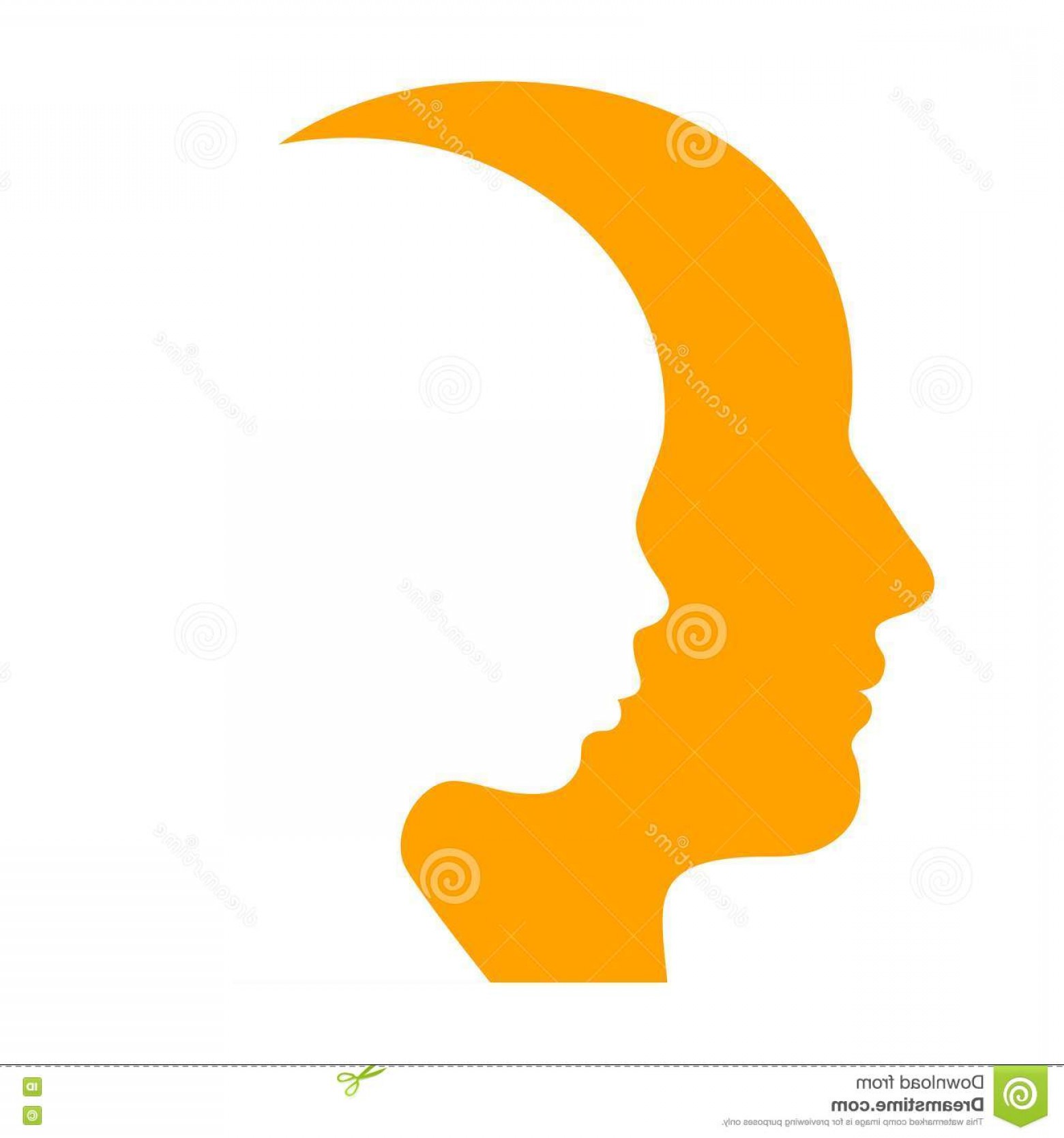 1560x1668 Royalty Free Stock Image Man Woman Face Profile Silhouette Vector