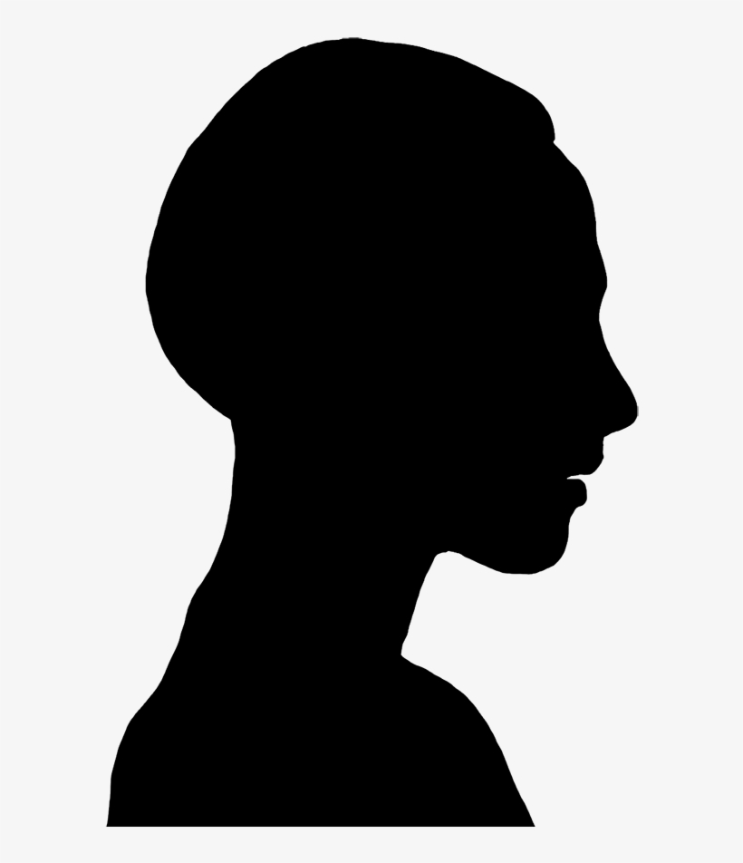 820x952 Woman Face Silhouette Png For Kids