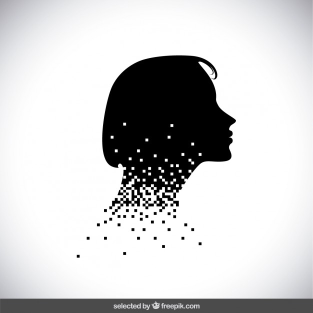 626x626 Woman Head Silhouette Vector Free Download