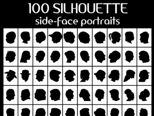 310x233 Boys Side Face Silhouette Free Vectors Ui Download