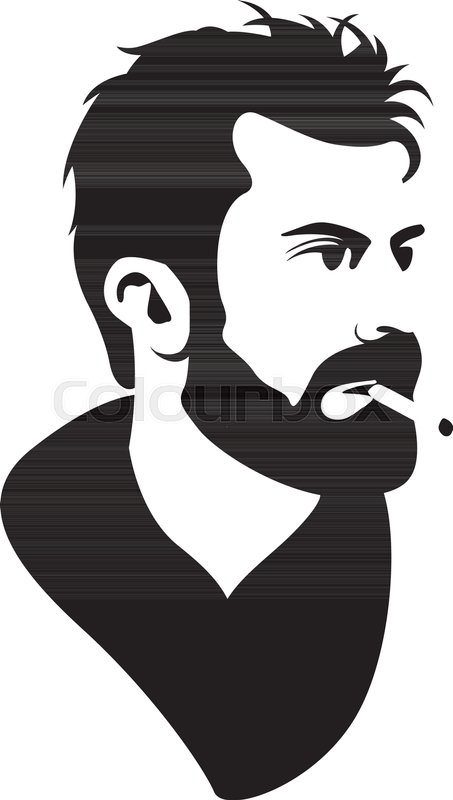 453x800 Men Head Face Hipster Vector Stock Vector Colourbox