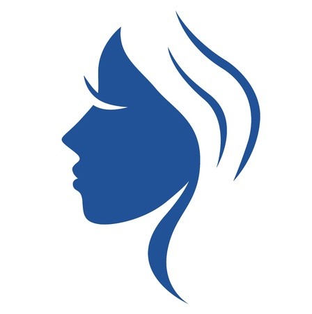 448x450 Beautiful Pink Simple Woman Face